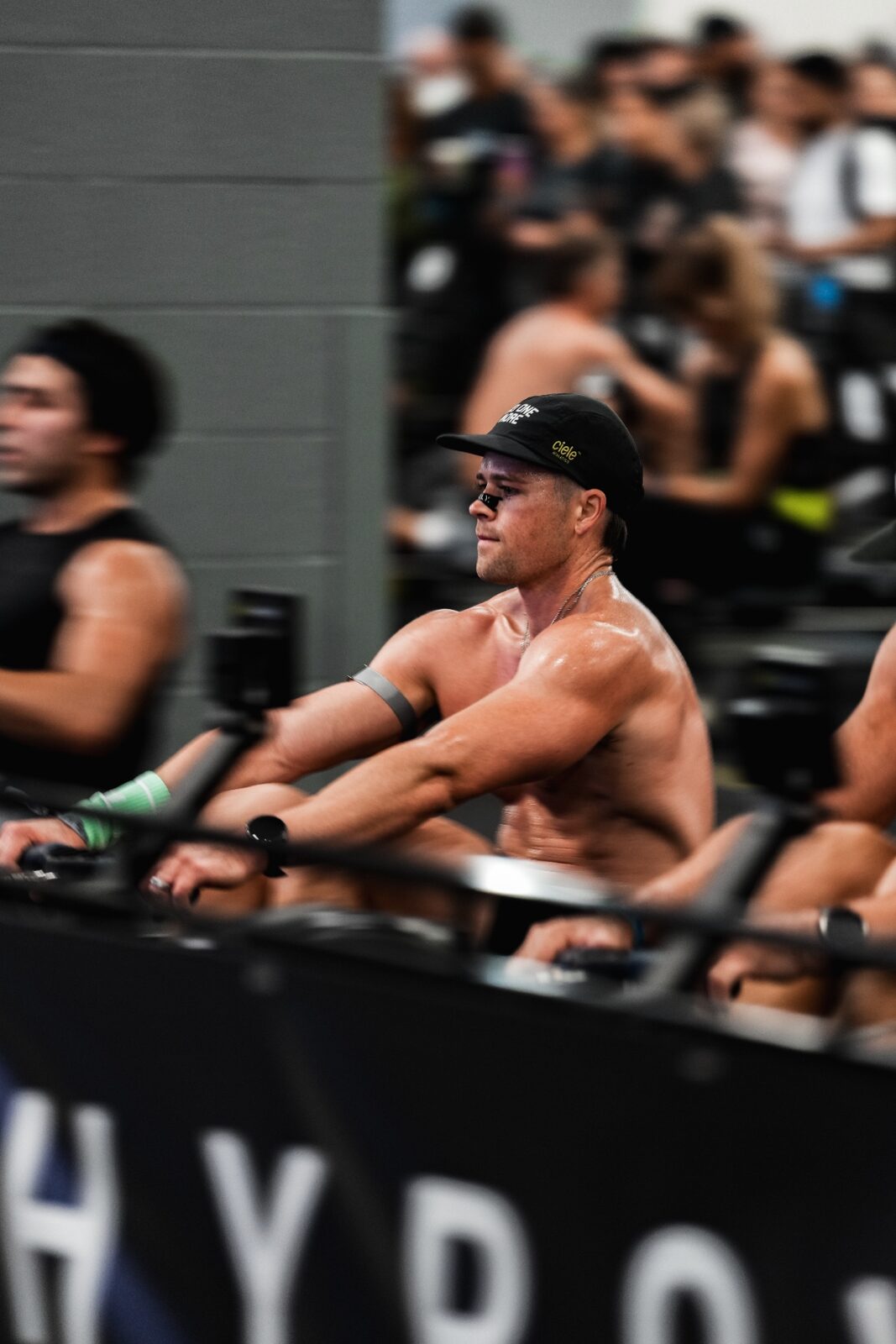 On the rower mid-effort